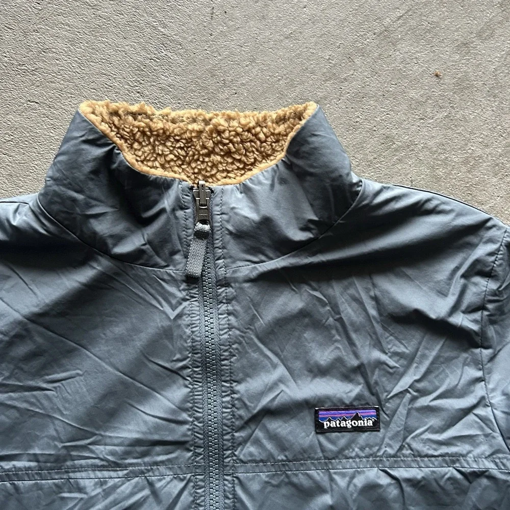 Patagonia Kids'‎ 4-in-1 Everyday Jacket Size XL Gray Brown Reversible 68035FA22